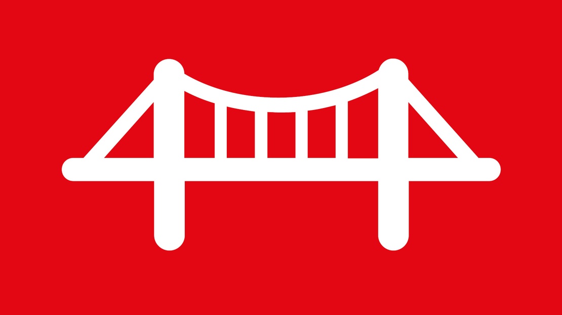 Eine Brücke als Grafik dargestellt